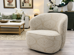 PRE-ORDER - Clara Swivel Chair in Mondello Sand