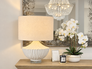 PRE-ORDER - Margo Lamp & Shade in Lucent White