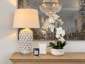 PRE-ORDER - Flora Lamp & Shade in Lucent White